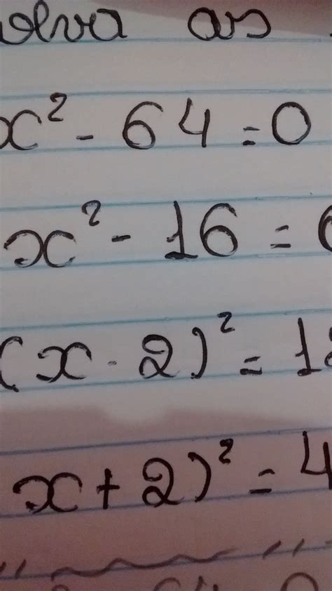equação incompleta 9x²-16=0 - Brainly.com.br