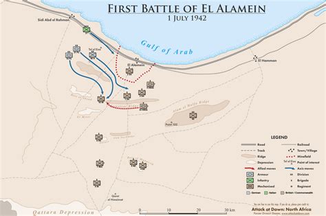 Maps Of The First Battle Of El Alamein