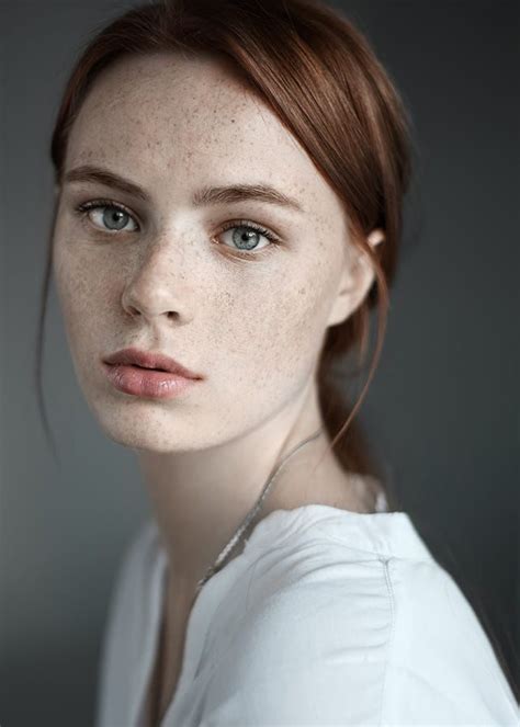 Beautiful Freckles Freckles Girl Portrait