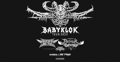 Babymetal And Dethklok The Babyklok Tour Pne