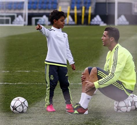 Seems like ronaldo named his son after himself. Football is Cristiano's wife; Junior & twins, his legacy