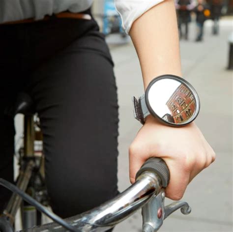 Bookofjoe Bicyclists Wrist Mounted Rearview Mirror
