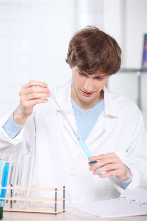 Young Male Scientist Stock Photo Image Of Glass Chemistry 29881290