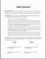 Free Printable Sale Contract Form (GENERIC)