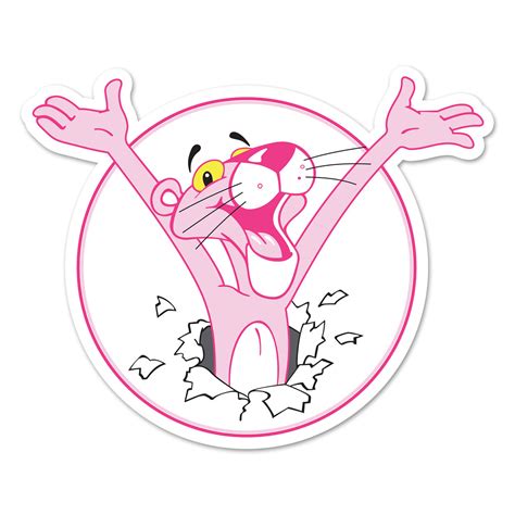Pink Panther Pink Panther Sticker Created In Adobe Illustr Flickr