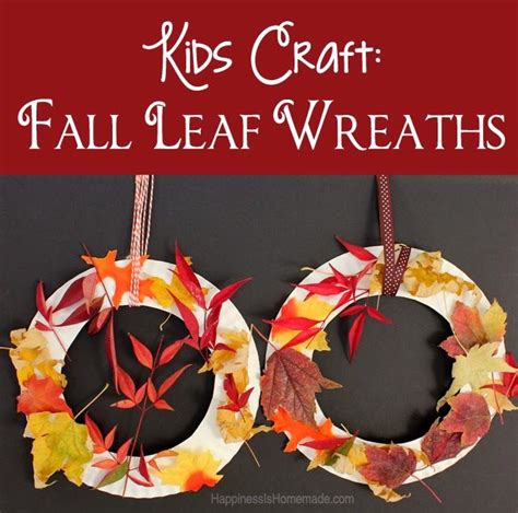 Simply Designing With Ashley Kids Craft Fall Leaf Wreath Fall Leaf