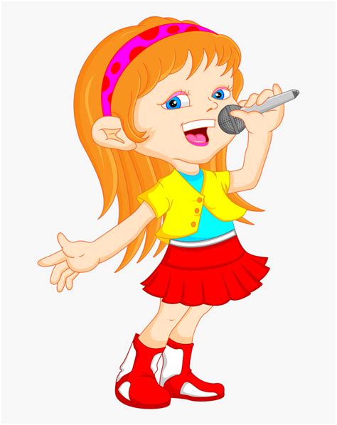 Transparent Singing Clip Art Girl Singing Clipart Hd Png Download Is