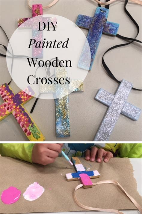 Diy Painted Wooden Cross Craft For Kids Great For Sunday School Messy