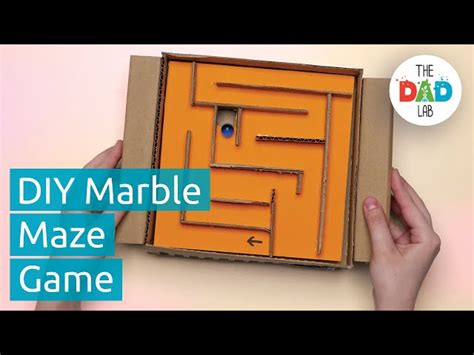 How To Make A Marble Maze Diy Cardboard Games Videos For Kids