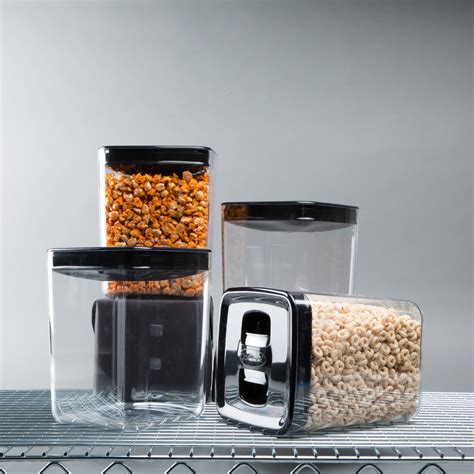 Cube Canister Set Of 4 3 Qt Click Clack Touch Of Modern