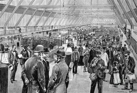 Ellis Island Immigration Hall 1890s Photograph By Bildagentur Online