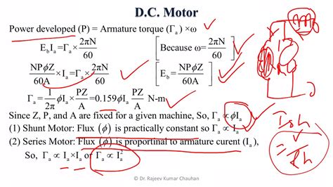 Torque Equation Of Dc Motor Youtube