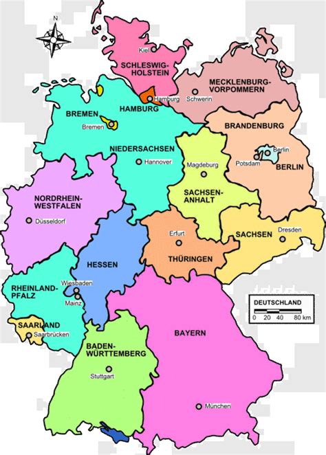 November 2011 Map Of Germany