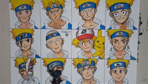 Drawing Naruto In Different Anime Styles By Luismiguelbastidas On