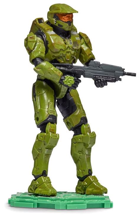 Halo Master Chief 6 Action Figure With Assault Rifle 6 Wicked Cool