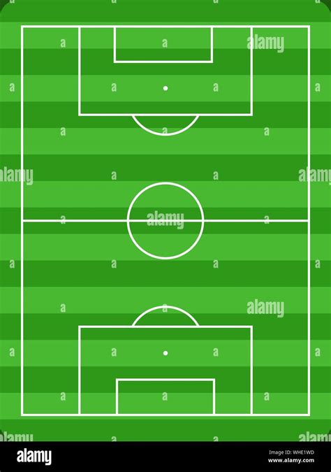 Football Field Diagram With White Lines And Green Grass Usable For