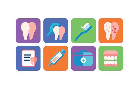 Dental Care Icon Pack 167423 Vector Art At Vecteezy
