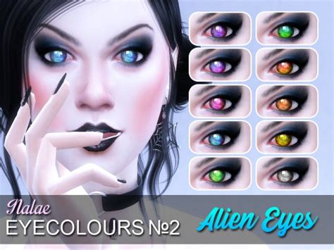 Mod The Sims Alien Eyes By Nalae Sims 4 Downloads