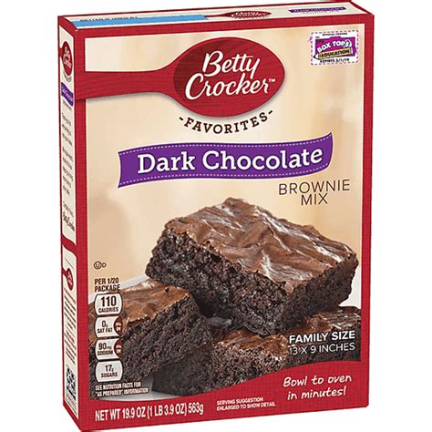 Betty Crocker Fudge Brownie Mix Dark Chocolate Cake Cookie