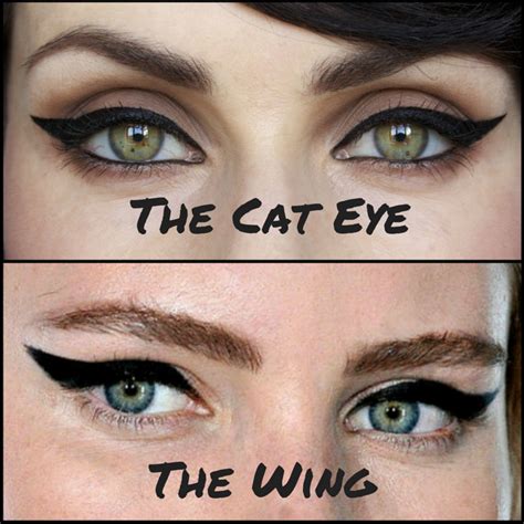 The Cat Eye Vs The Winged Eye Cat Eyeliner Eyeliner Winged Eyeliner