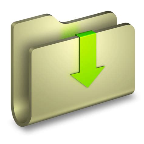 Downloads Folder Icon Alumin Folders Iconset Wil Nichols