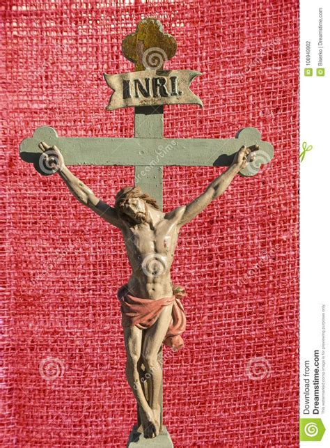 Jesus Christ Inri Saviour Of Christians Stock Illustration