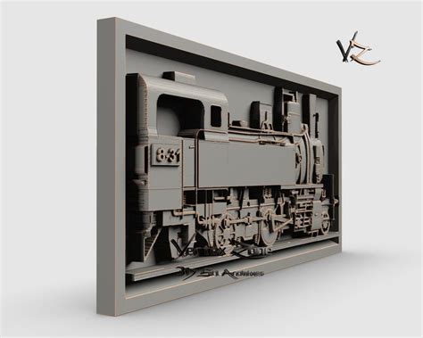 Train 3d Stl Model For Cnc Users Cnc Router Engraver Etsy Canada