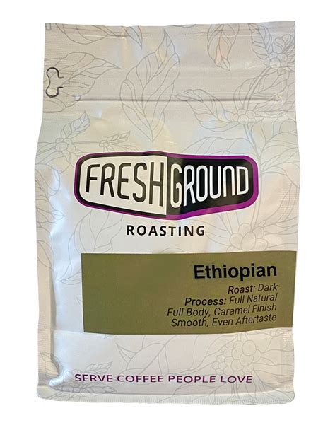Ethiopian Dark Roast Coffee Freshground Roasting