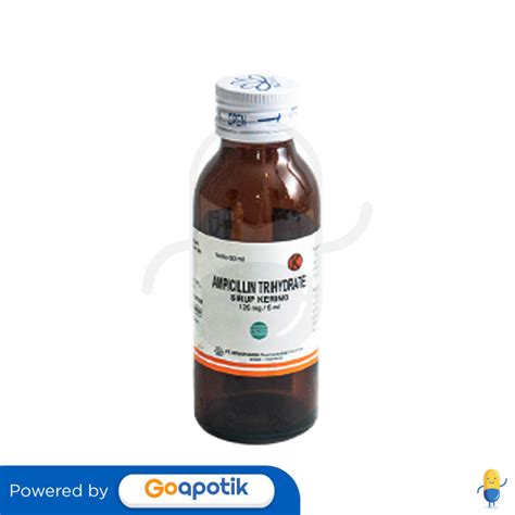 Ampicillin Trihydrate Novapharin 125 Mg5 Ml Dry Syrup 60 Ml Kegunaan