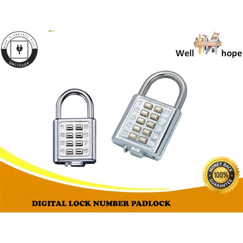 Digital Padlock Number Lock 8 Digit And 10 Digit Shopee Philippines