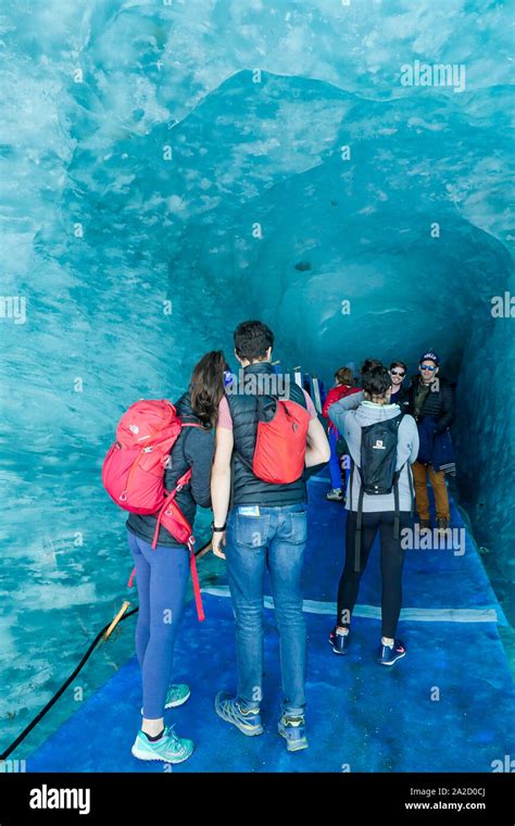 Ice Cave Grotte De Glace Mer De Glace Chamonix Mont Blanc Haute