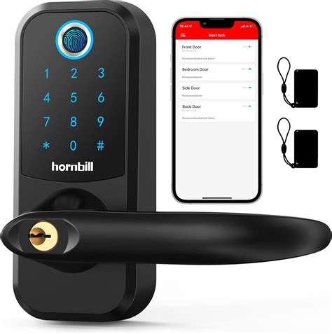 Hornbill Fingerprint Smart Door Lock 9 In 1 Keyless Entry Keypad