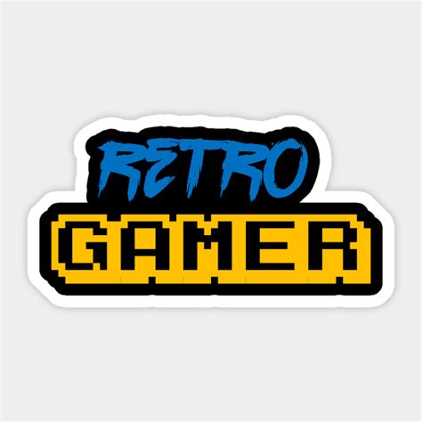 Retro Gamer Gaming Geek Retro Gamer Sticker Teepublic