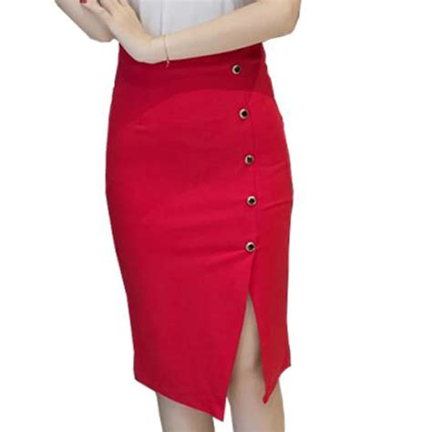 Plus Size Women Office Skirts S 5xl Fashion Autumn Slim Sexy High Waist