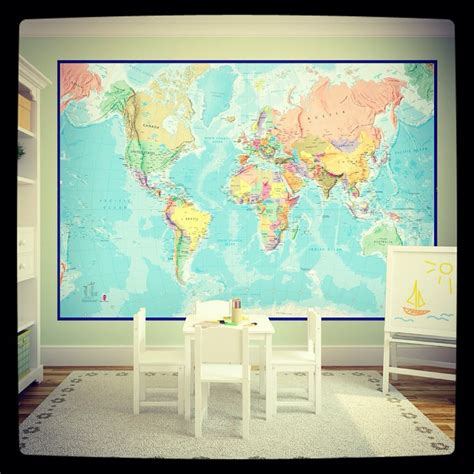 Giant World Map Mural For £29 With Free Delivery 59 Off Map Murals