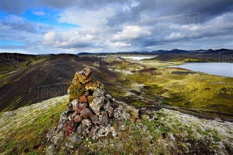 Veidivotn Lake Highlands Of Iceland Stock Photo Dissolve