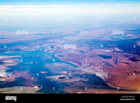 Aerial view of the Australian Outback Stock Photo - Alamy