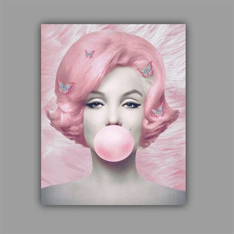Fashion Icon Marilyn Monroe Pink Bubble Gum Chewing Gum Etsy