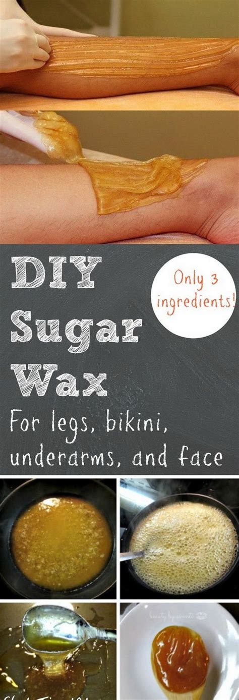 Easy hair waxing recipes with sugar | homemade body sugaring hair removal paste. Pin on Good to Know
