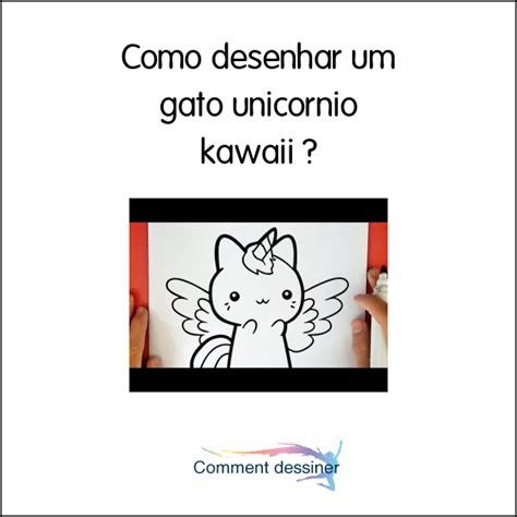 Como Desenhar Um Gato Unicórnio Kawaii Como Desenhar