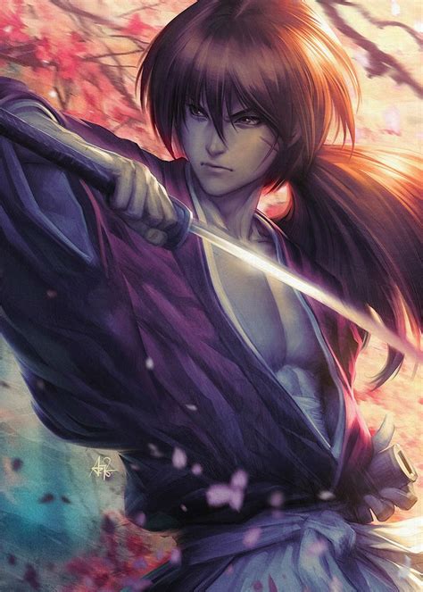 Himura Kenshin By Artgerm On Deviantart Rurouni Kenshin Awesome