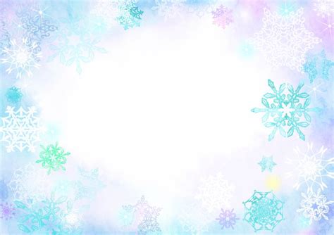 冬の背景イラスト雪の結晶枠やフレーム38703 素材good 背景 イラスト かわいい背景の壁紙 イラスト