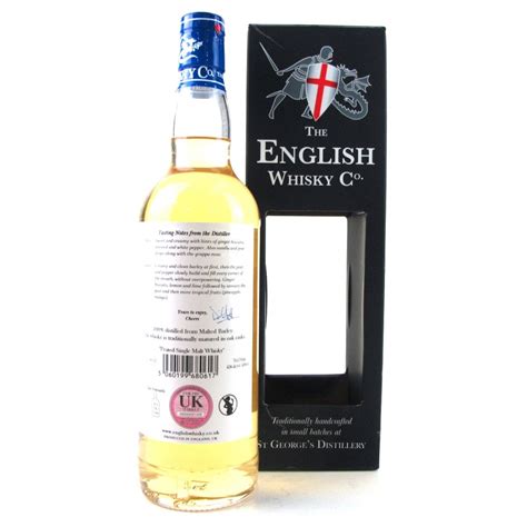 English Whisky Co Peated Whisky Auctioneer