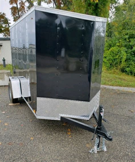 2019 5x82ft V Nose Enclosed Trailer With Barn Door Cargo And Utility