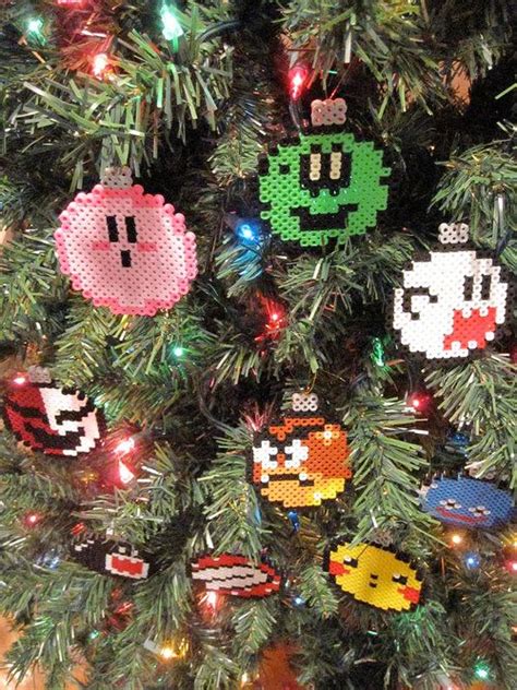 Geek Art Gallery Crafts Nintendo Christmas Ornaments Nerdy
