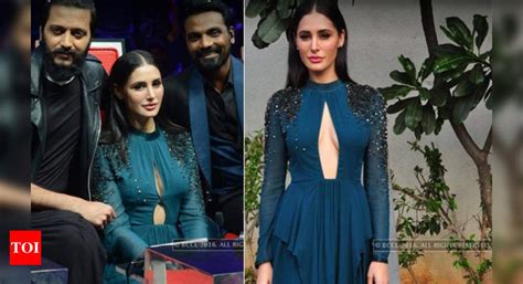 nargis fakhri asked to pin up her revealing dress on a reality show times of india