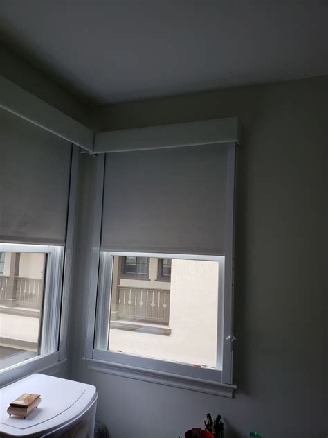 We Installed Blackout Indoor Roller Shades With Side Channels In