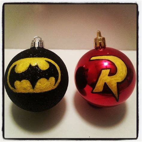 Batman And Robin Christmas Ornaments By Craftedfromjoy On