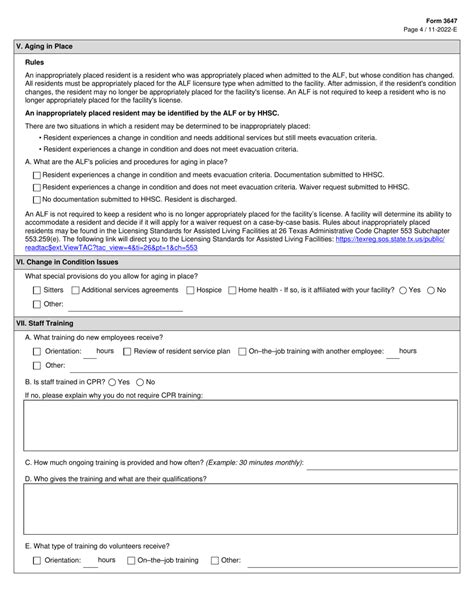 Form 3647 Download Fillable Pdf Or Fill Online Assisted Living