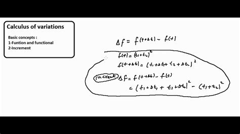 Calculus Of Variations Part1 Youtube